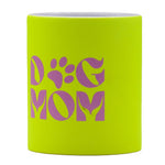 BECHER DOG MOM - NEON-GELB