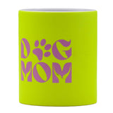 BECHER DOG MOM - NEON-GELB