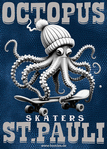 POSTER-16-OCTOPUS SKATERS ST.PAULI - 50x70cm